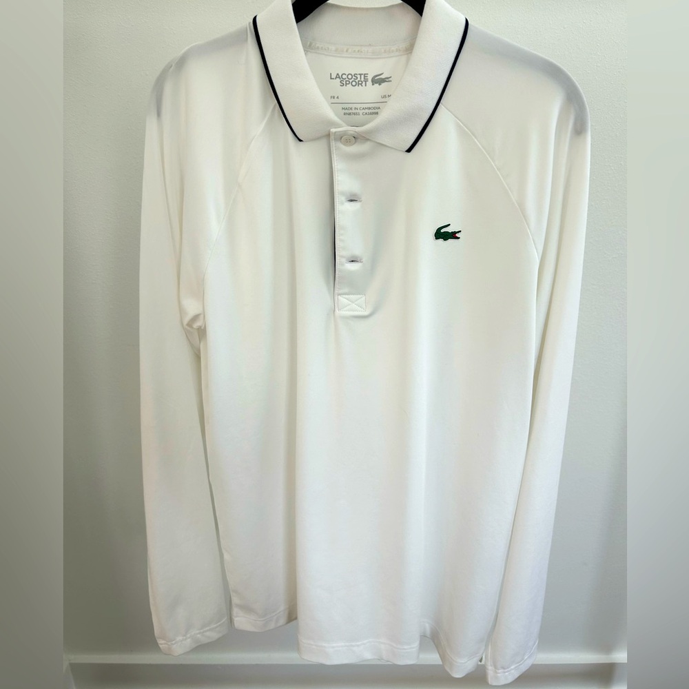 Lacoste Mens Classic Long Sleeve Ultra Dry Polo